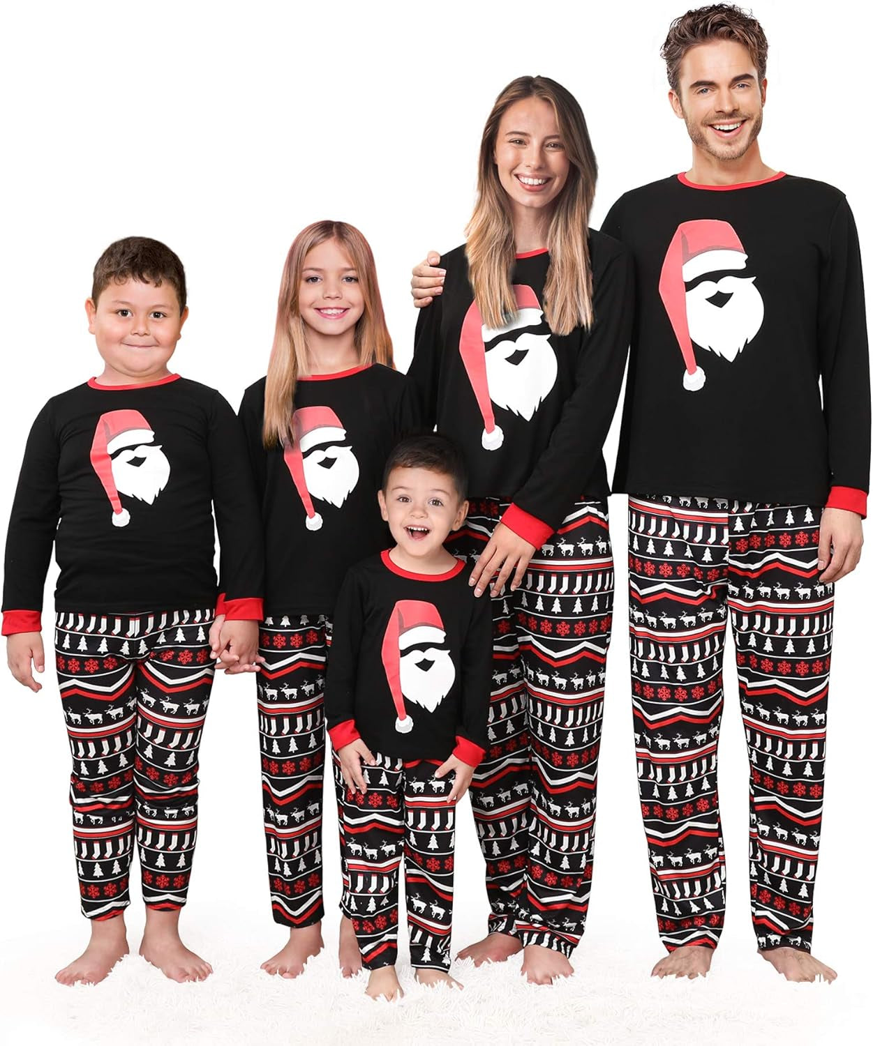 2024 Matching Family Christmas Pajamas Holiday Family Christmas Pjs Set Sleepwear Xmas Jammies Men Women Kids Couples